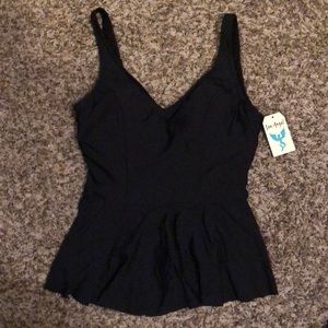 NWT Sea Angel peplum swimsuit top